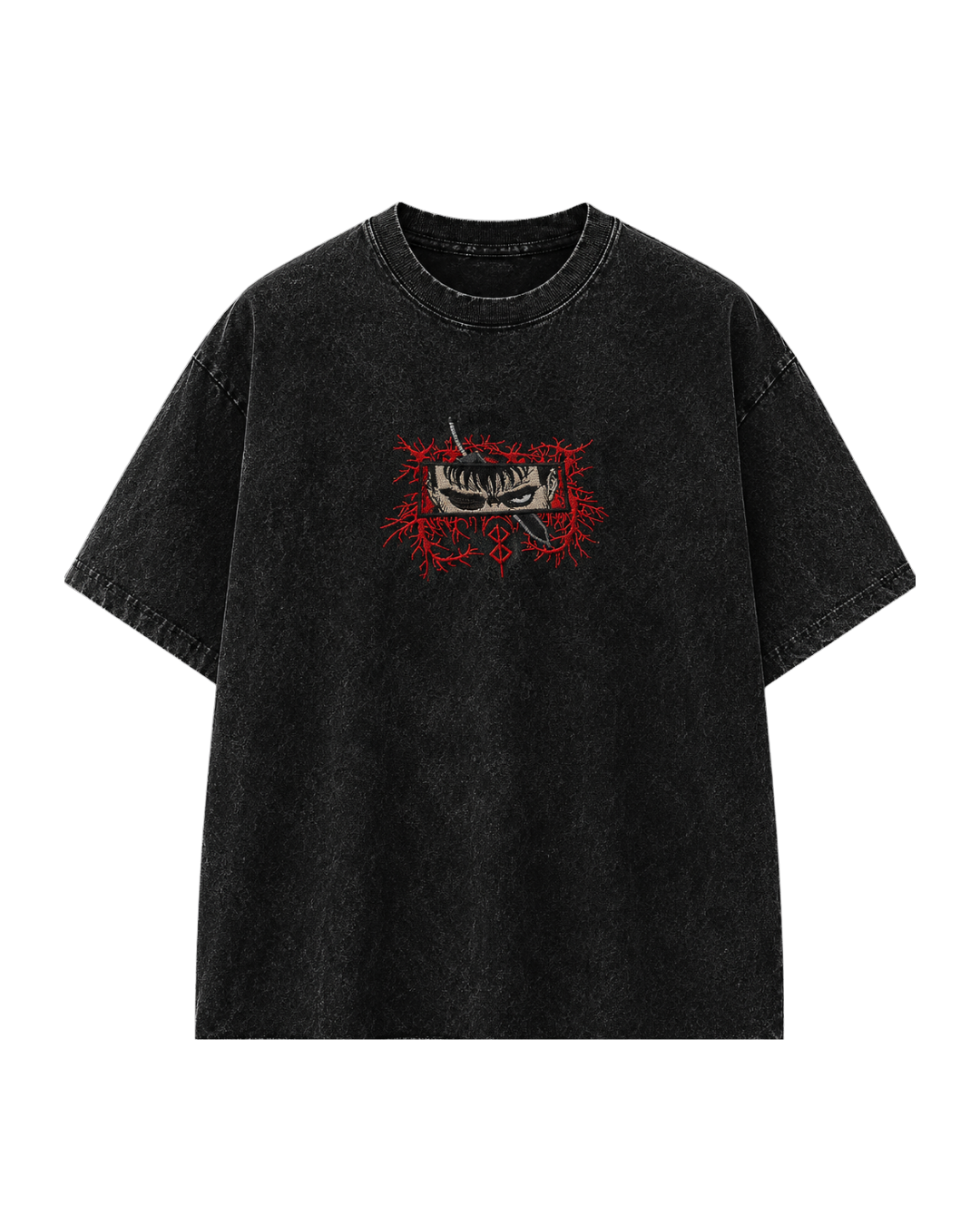 YORAKU – EMBROIDERED UNBREAKABLE TEE (GUTS · ガッツ)