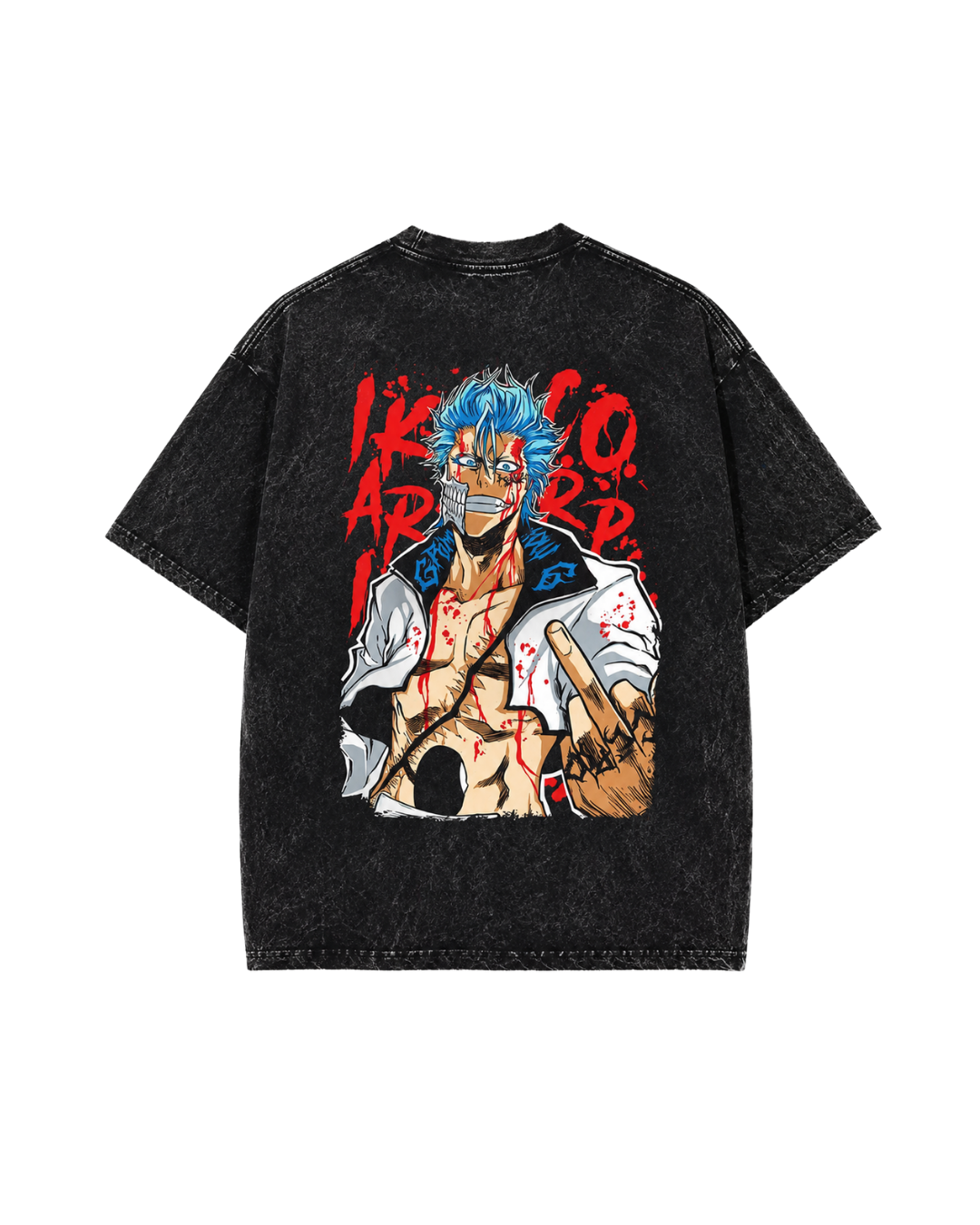 GRIMMJOW – KING OF HUECO MUNDO ACID WASH TEE
