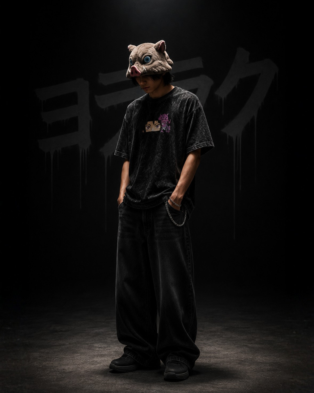 YORAKU -  EMBROIDERED FUTURE GAZE TEE (MIRAI · 未来)