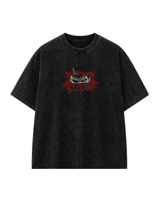 YORAKU – EMBROIDERED UNBREAKABLE TEE (GUTS · ガッツ)