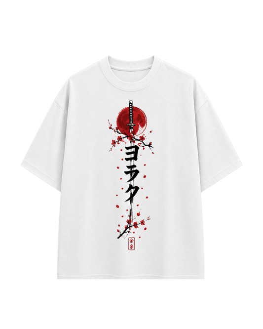 Ronin Spirit anime tee back print — samurai Japanese streetwear by Yoraku